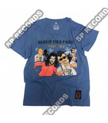 Koszulka Bracia Figo Fagot - Disco Polo niebieska