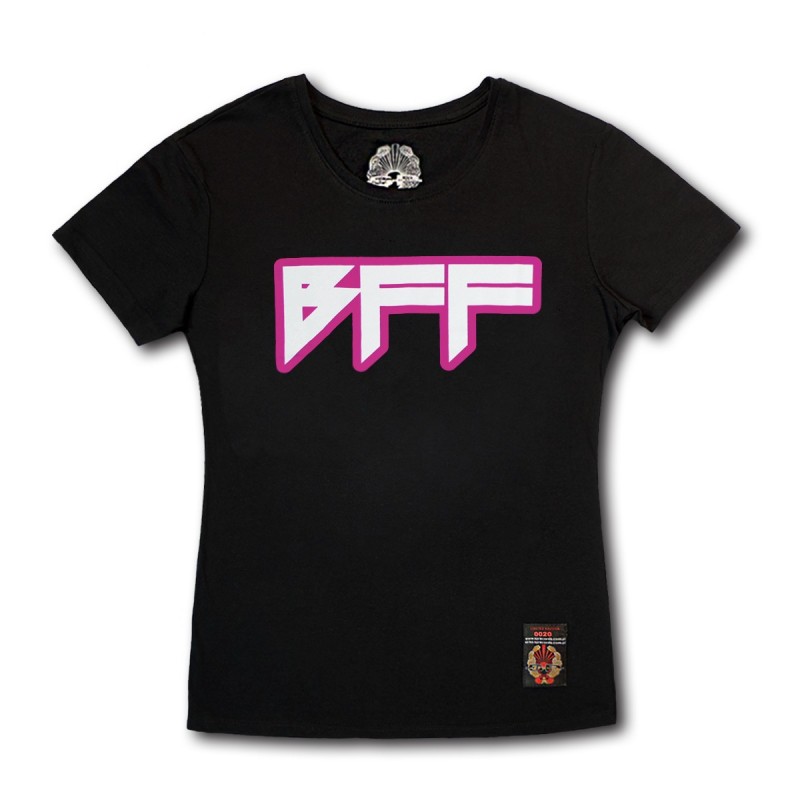 Damska koszulka Bracia Figo Fagot - BFF róż. out. czarna