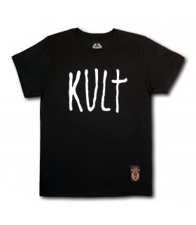Koszulka KULT - Kult (biały nadruk) czarna
