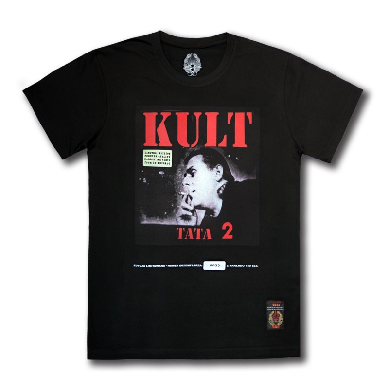 Koszulka Kult - Tata 2 czarna (Vinyl edition)