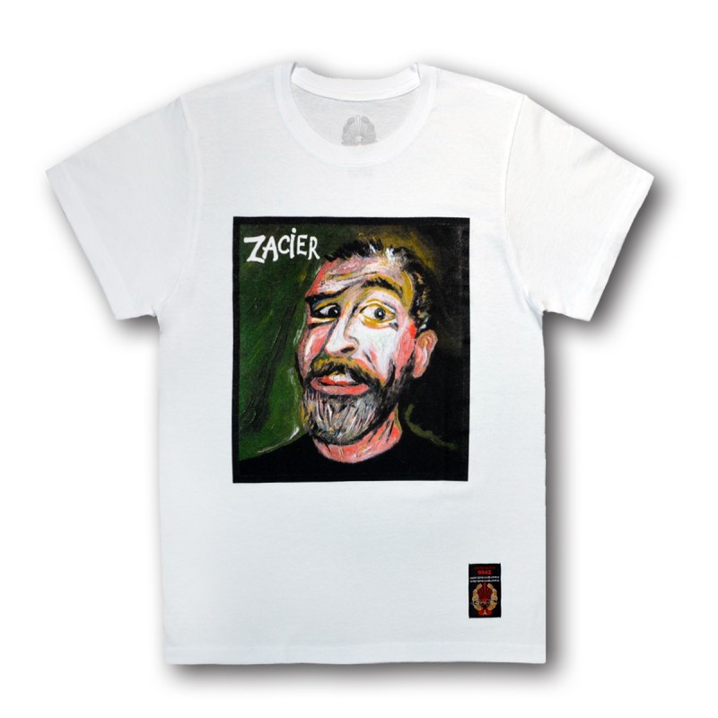 Koszulka Zacier - Podróże w czasie, czyli park, rower i wiewiórki biała