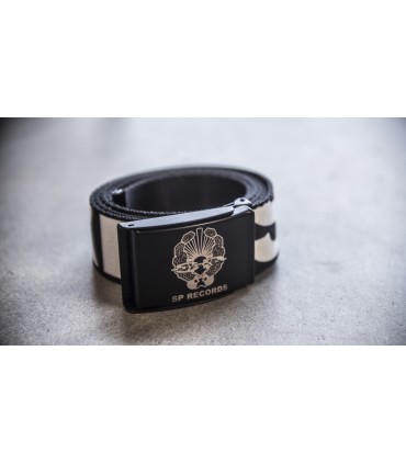 Pasek parciany SP RECORDS z napisem