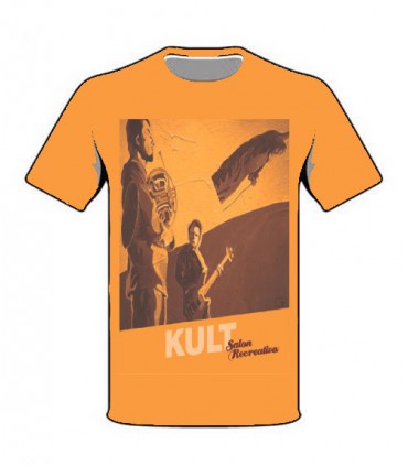 Koszulka Kult - Salon Recreativo pomarańczowa