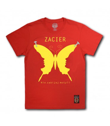 Koszulka Zacier - Nie zabijaj motyli czerwona