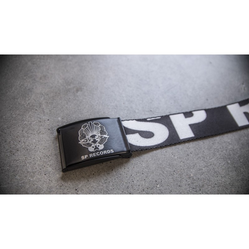Pasek parciany SP RECORDS z napisem