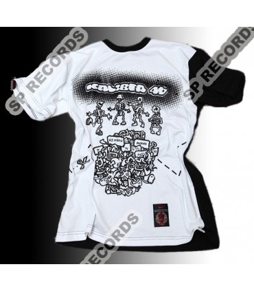 Koszulka Kaliber 44 - W 63 minuty dookoła świata czarno-biała