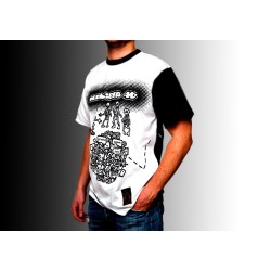 Koszulka Kaliber 44 - W 63 minuty dookoła świata czarno-biała