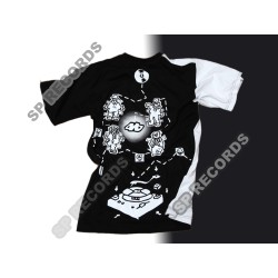 Koszulka Kaliber 44 - W 63 minuty dookoła świata czarno-biała