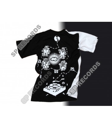 Koszulka Kaliber 44 - W 63 minuty dookoła świata czarno-biała