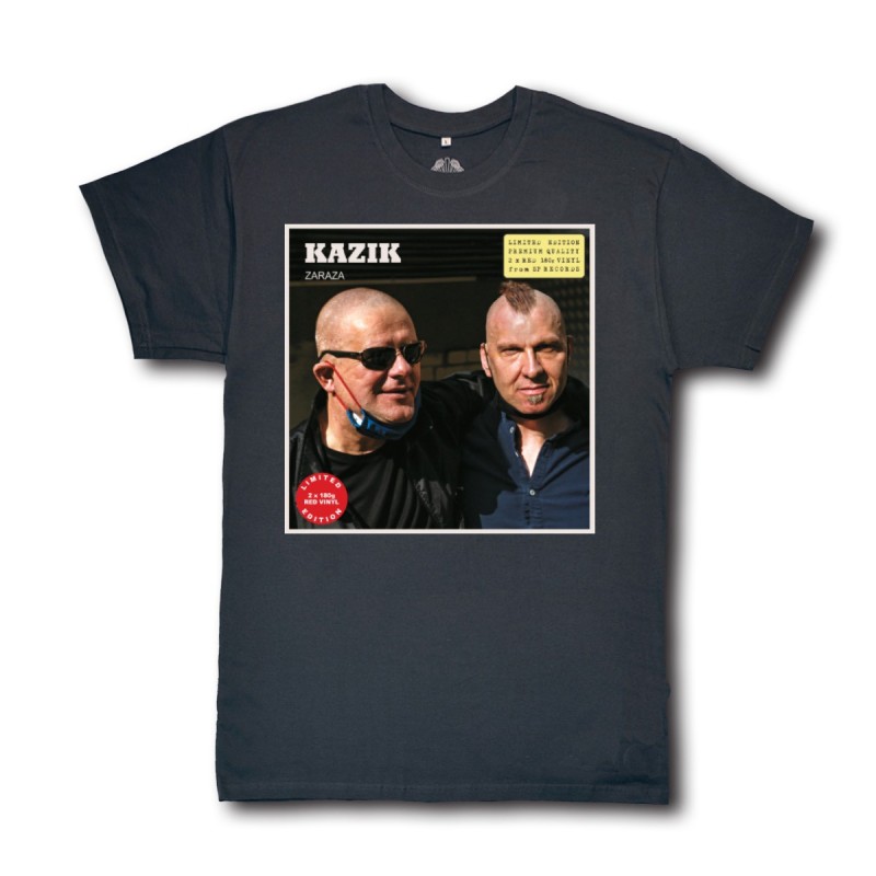 Koszulka Kazik - Zaraza Red Vinyl Edition grafitowa