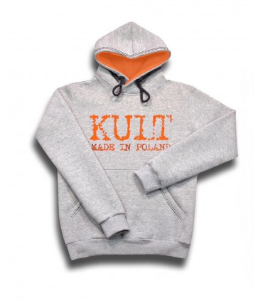 Bluza KULT - Made in Poland z kapturem Szara