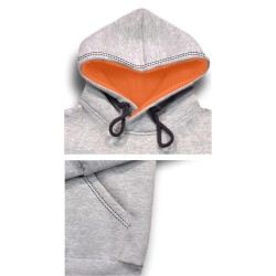 Bluza KULT - Made in Poland z kapturem Szara