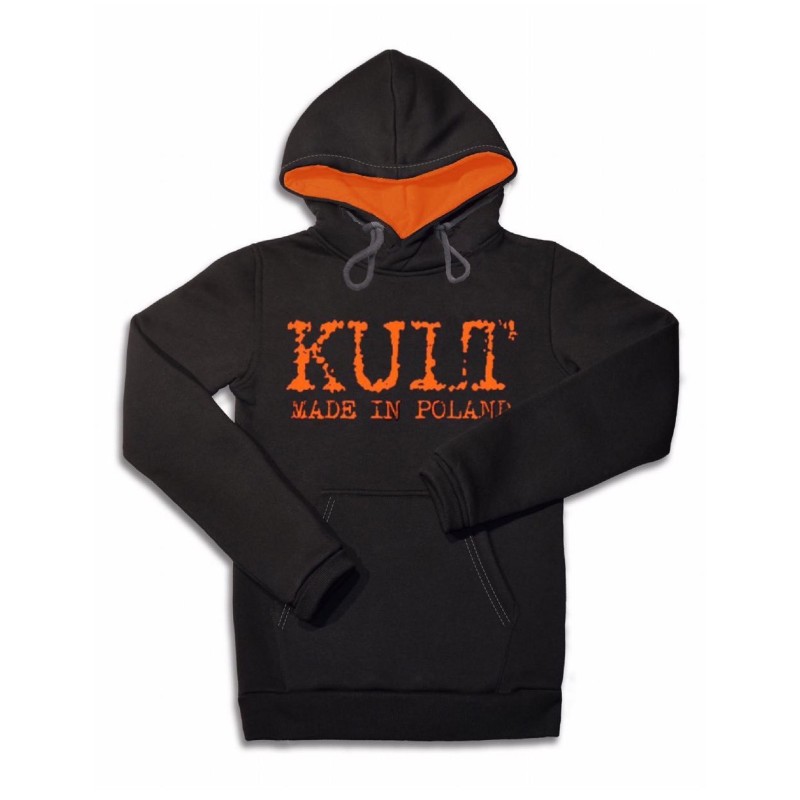 Bluza KULT - Made in Poland z kapturem Czarna