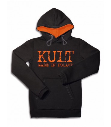 Bluza KULT - Made in Poland z kapturem Czarna
