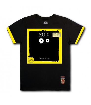 Koszulka KULT - KASETA (YELLOW Vinyl Edition) czarna