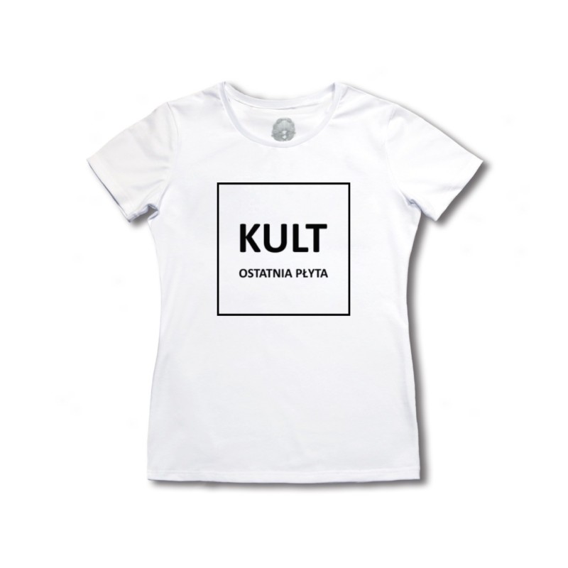 Damska Koszulka KULT - Ostatnia Płyta biała [Basic]