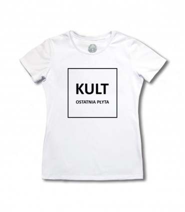 Damska Koszulka KULT - Ostatnia Płyta biała [Basic]