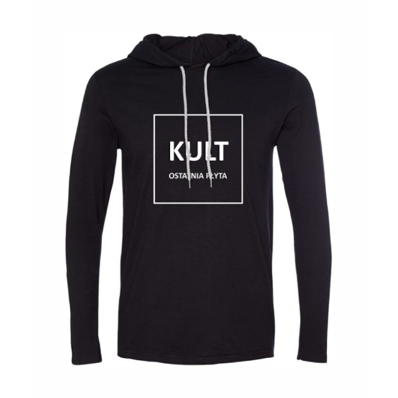 Longsleeve z kapturem Kult - Ostatnia płyta Czarny