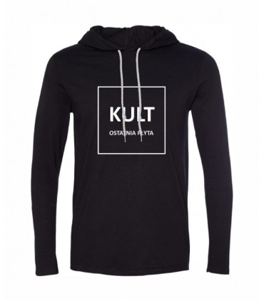 Longsleeve z kapturem Kult - Ostatnia płyta Czarny
