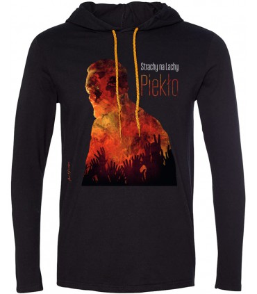 Longsleeve z kapturem Strachy na Lachy - Piekło Czarny