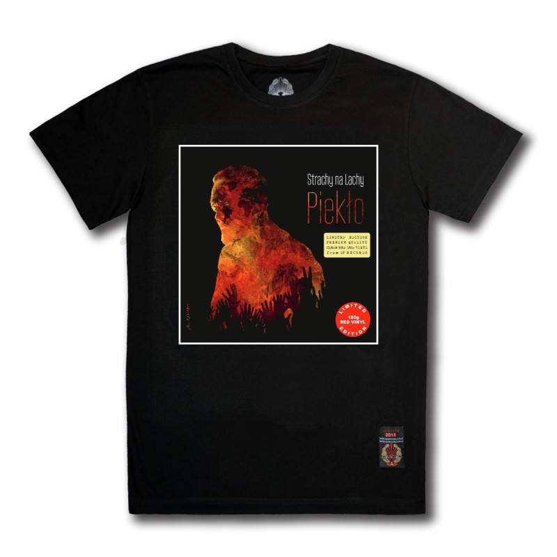 Koszulka Strachy na Lachy - Piekło (Red Vinyl Edition) czarna