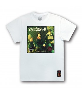 Koszulka KALIBER 44 - Magia i Miecz (Black Vinyl Edition) biała