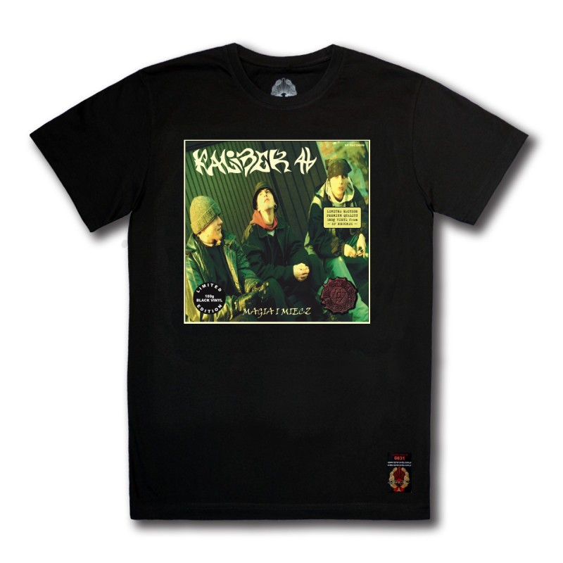 Koszulka KALIBER 44 - Magia i Miecz (Black Vinyl Edition) czarna