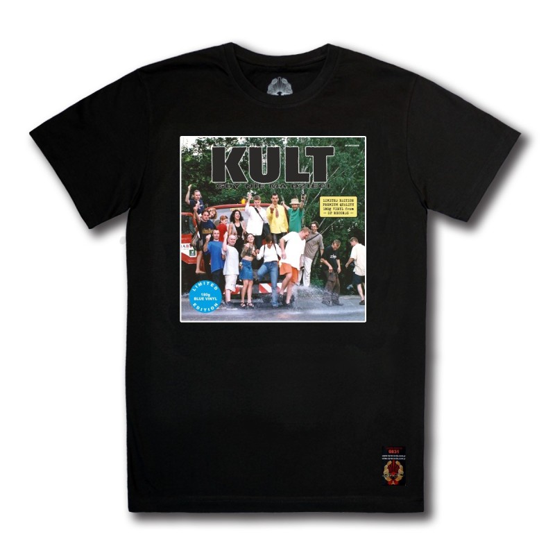 Koszulka KULT - Gdy nie ma dzieci (Blue Vinyl Edition) czarna