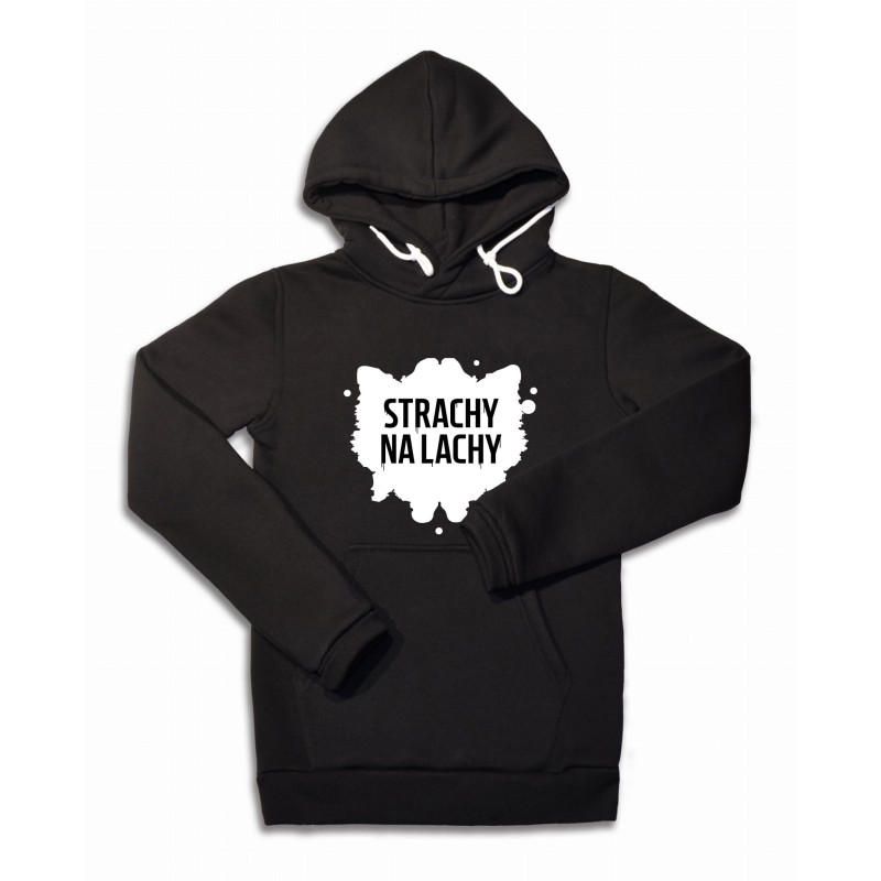 Bluza z kapturem Strachy na Lachy - !TO! prosta Czarna