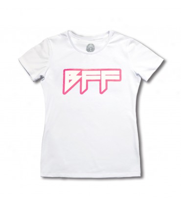 Damska koszulka Bracia Figo Fagot - BFF róż. out. biała