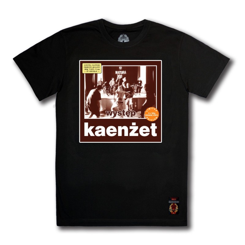 Koszulka Kaenżet - Występ (Orange Vinyl Edition) czarna