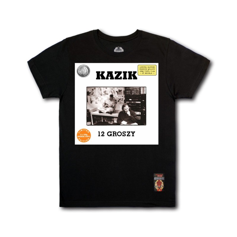 Koszulka Kazik - 12 groszy (Orange Vinyl Edition) czarna