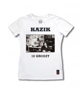 Damska Koszulka Kazik - 12 groszy biała (PREORDER)