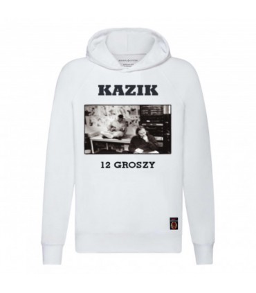 Bluza z kapturem Kazik - 12 groszy Biała