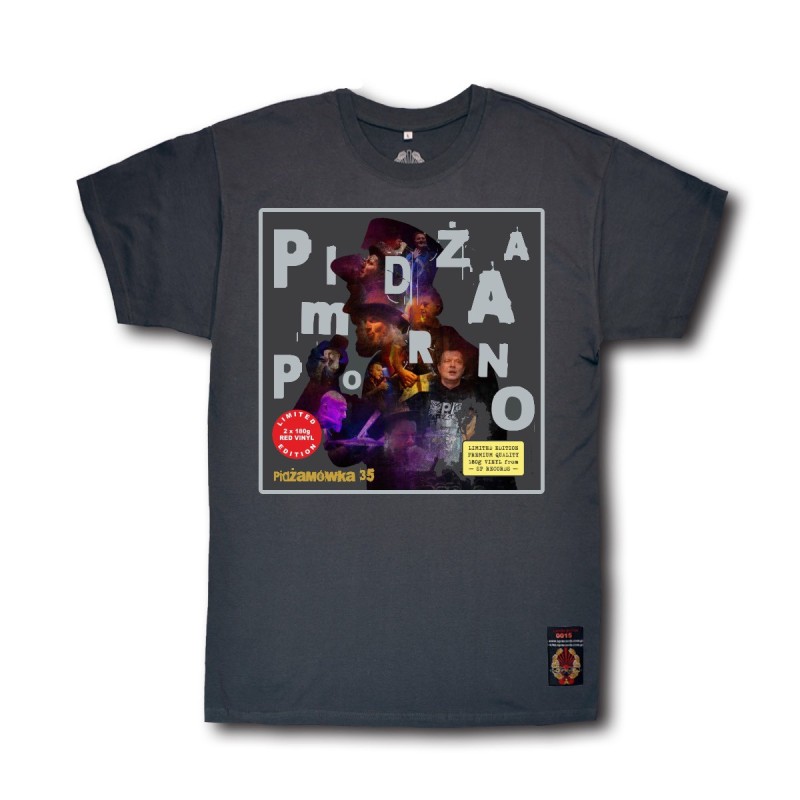 Koszulka Pidżama Porno - Pidżamówka 35 (Red Vinyl Edition) grafitowa
