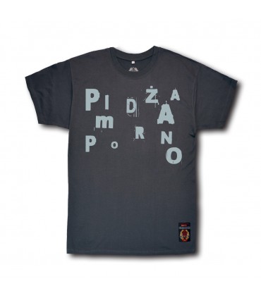 Koszulka Pidżama Porno - Pidżamówka 35 Prosta grafitowa