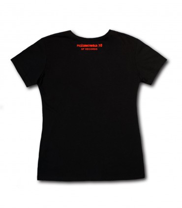 Damska Koszulka Pidżama Porno - Pidżamówka 35 Prosta czarna