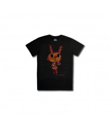 Dziecięca Koszulka SP RECORDS Renifer junior czarna