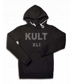 Bluza KULT - XLI z kapturem czarna (PREORDER)