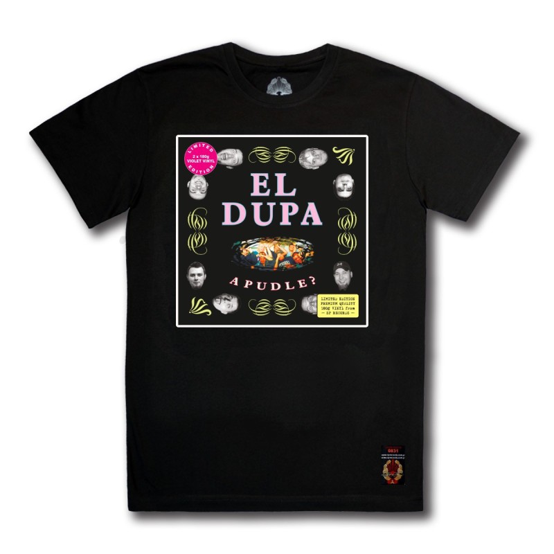 Koszulka El Dupa - A pudle? (VIOLET VINYL EDITION) Czarna