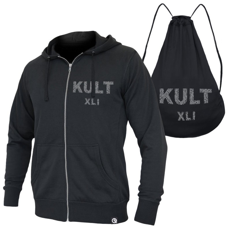 Bluzo-worek KULT - XLI z kapturem czarna