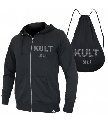 Bluzo-worek KULT - XLI z kapturem czarna