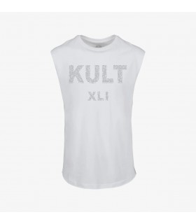 Koszulka bez rękawów KULT - XLI biała
