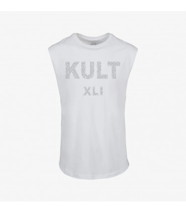 Koszulka bez rękawów KULT - XLI biała