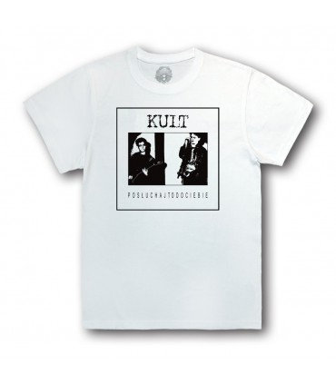 Koszulka Kult - Posłuchaj to do Ciebie biała [BASIC]