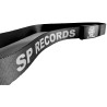Czarny Pasek parciany SP RECORDS z szarym napisem