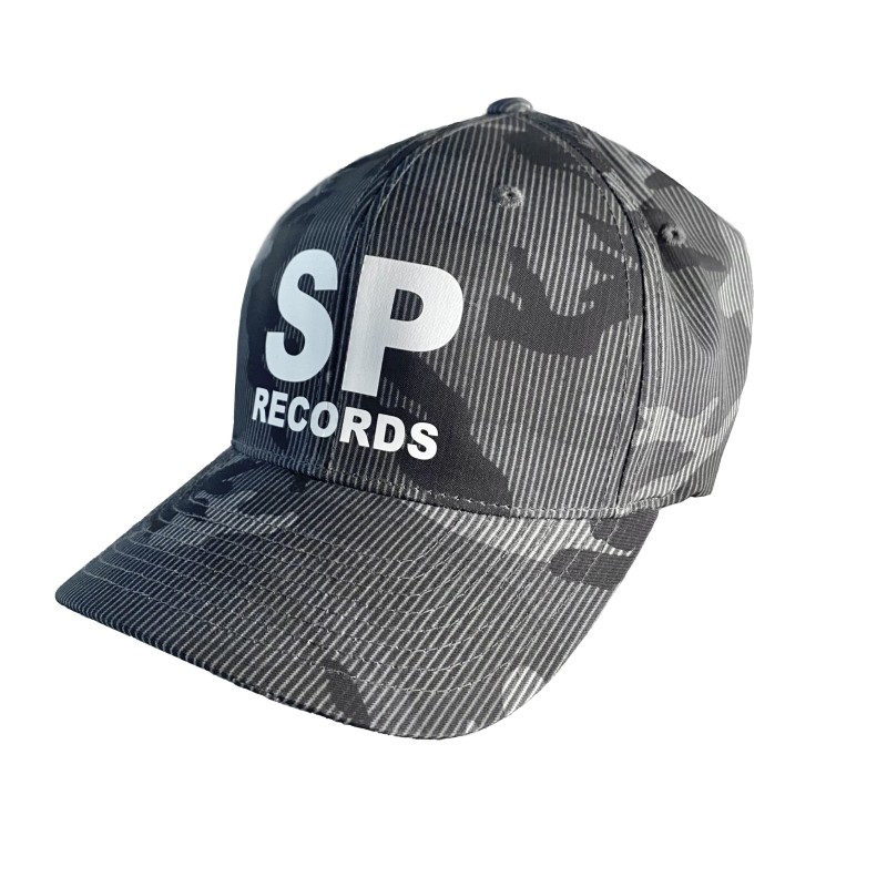 Czapka z daszkiem full cap SP RECORDS szary moro