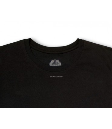 Koszulka SP RECORDS center czarna [PREMIUM]