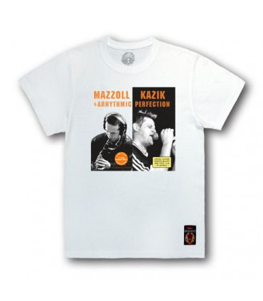 Koszulka Mazzoll Kazik & Arhythmic Perfection ROZMOWY S CATEM biała (VINYL EDITION)