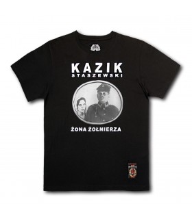 Koszulka Kazik Staszewski - Żona żołnierza czarna [NOWA EDYCJA]